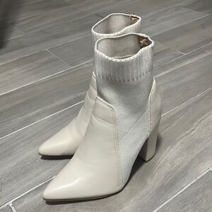 White bootie size 36